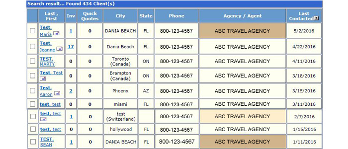 ABC Customer List